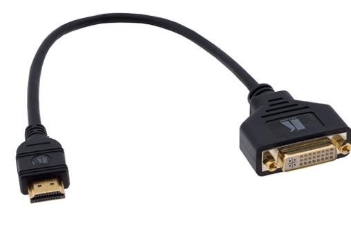 Кабель HDMI вилка - DVI-I розетка, 1', 0.3 м