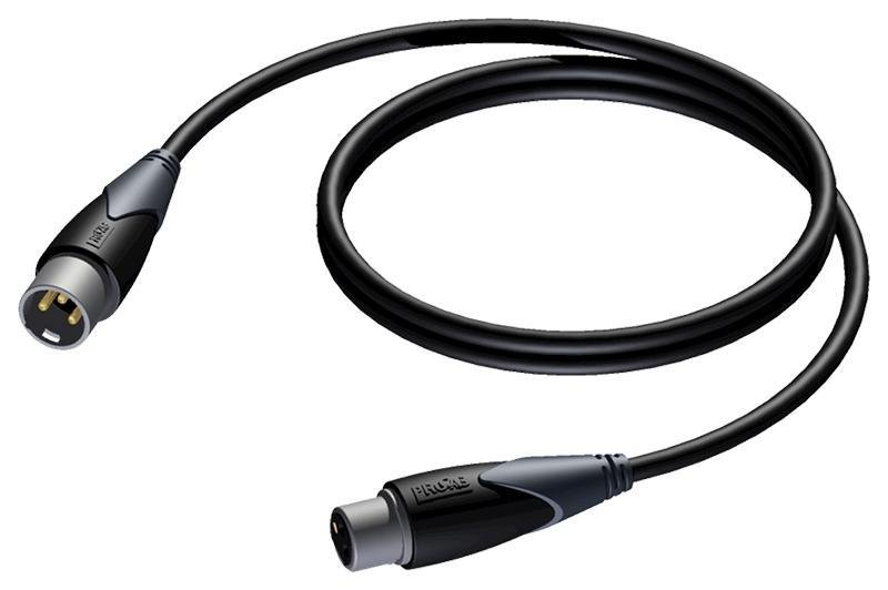 Кабель XLR 3-pin вилка - розетка, в основе микрофонный MC104, 17', 5 м