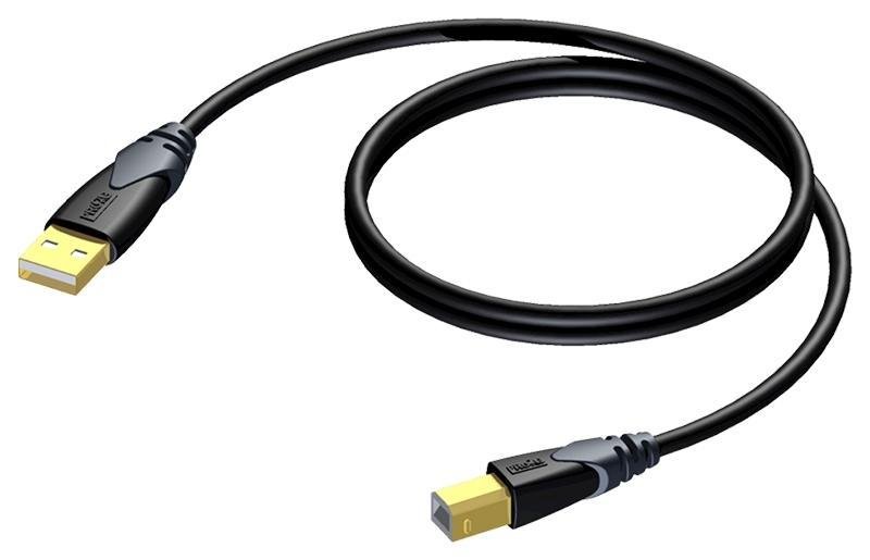 Кабель USB-A вилка - USB-B вилка, 17', 5 м