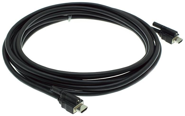 Кабель HDMI вилка - вилка, с винтовой фиксацией серии Hi-Q, 50', 15 м