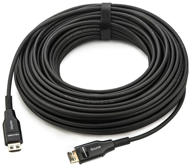 Кабель HDMI вилка - вилка, малодымный оптоволоконный, 4К 60Гц, (4:4:4), гибкий, 50', 15 м