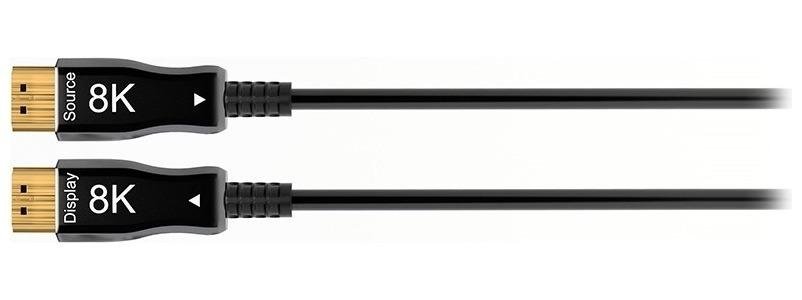 Кабель HDMI вилка - вилка, активный оптический, гибридный, v.2.1, 4K/120 или 8K/60 (4:4:4), HDCP 2.2, ARC, 66', 20 м