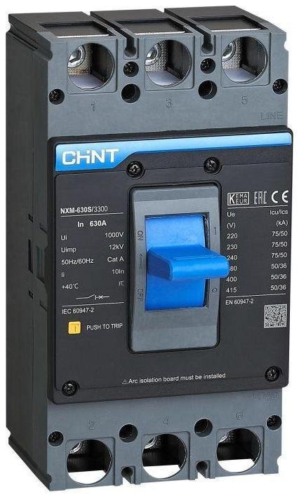 CHINT 131375 Выключатель автоматический 3п 630А 50кА NXM-630S (R)