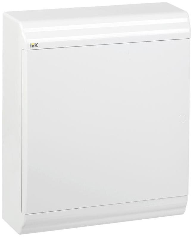 IEK MKP82-N-24-WD-41-10 Корпус пластиковый навесной на 24 модуля ЩРН-П-24 IP41 (340х290х100мм) PRIME белая дверь [в упаковке 10, цена за 1 шт]