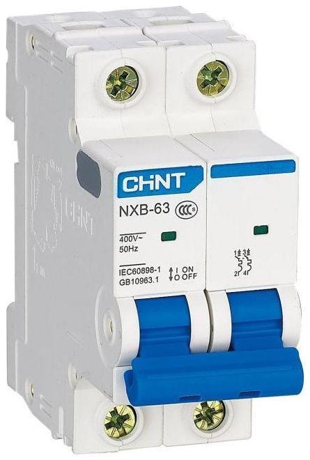 CHINT 814090 Выключатель автоматический модульный 2п C 6А 6кА NXB-63 (R)