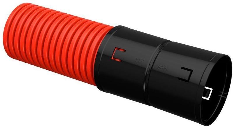 IEK CTG12-110-K04-050-R Труба двустенная гофрированная ПНД 110мм красный [в упаковке 50, цена за 1 м]