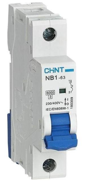 CHINT 179602 Выключатель автоматический модульный 1п B 16А 6кА NB1-63 (R)