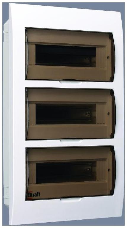 DEKraft 31007DEK Корпус встраиваемый ЩРВ-П-36 50х36х10 36мод. IP41 пластик