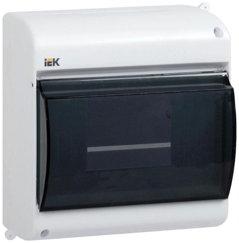 IEK MKP42-N-06-30-09 Корпус ОП КМПн 2/6 Krepta 3 IP30 для 6-х авт. выкл. прозр. крышка пластик. бел