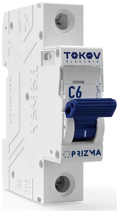 TOKOV electric TKE-PZ45-MCBI-1-6-C Выключатель автоматический модульный 1п C 6А 4.5кА PRIZMA
