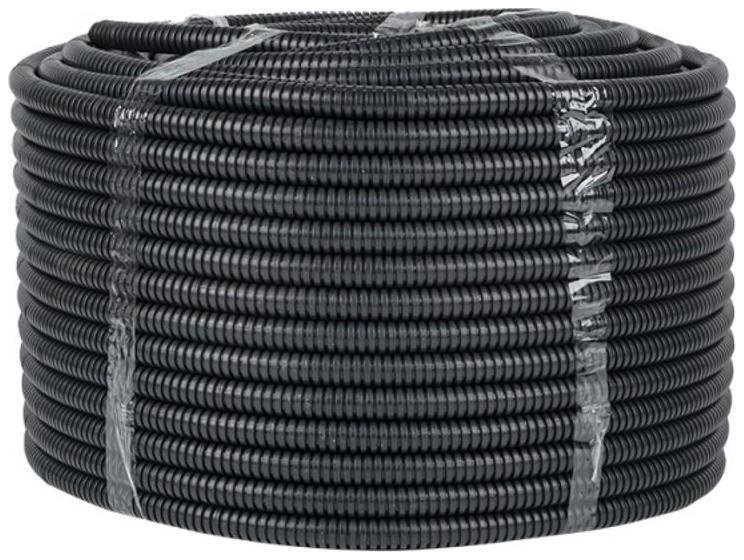 EKF FRHF-16 Труба гофр. FRHF с зондом d16мм (100м) черная Plast PROxima [в упаковке 100, цена за 1 м]