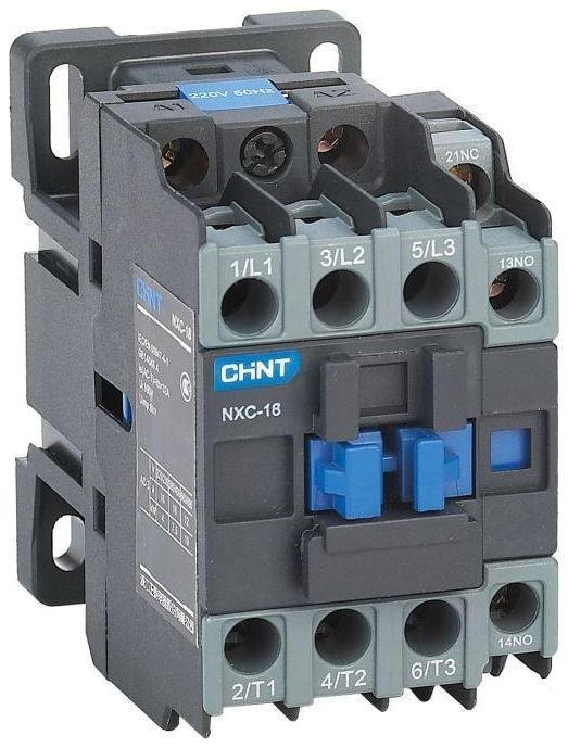 CHINT 836905 Контактор NXC-18 18А кат. 380В AC 1НО+1НЗ AC-3 (R)