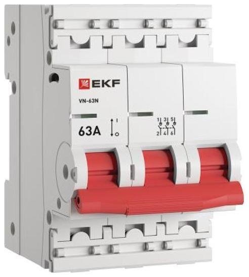 EKF S63363 Выключатель нагрузки 3п 63А ВН-63N PROxima
