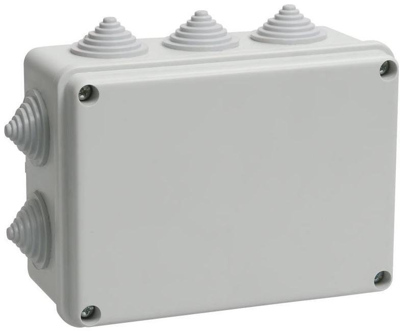 IEK UKO10-150-110-070-K41-55 Коробка распаячная ОП 150х110х70 IP55 KM41242 (10 каб.ввод.)