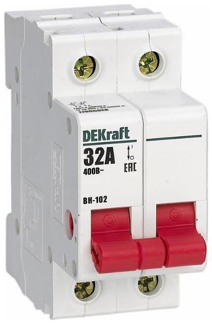 DEKraft 17006DEK Выключатель-разъединитель 2п 32А ВН-102