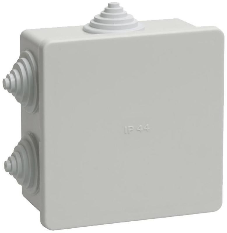 IEK UKO11-085-085-040-K41-44 Коробка распаячная ОП 85х85х40 IP44 KM41235 (6 каб.ввод.)