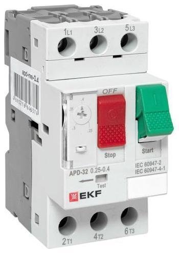 EKF apd-me-0.4 Выключатель автоматический для защиты двигателя АПД-32 0.25-0.4А