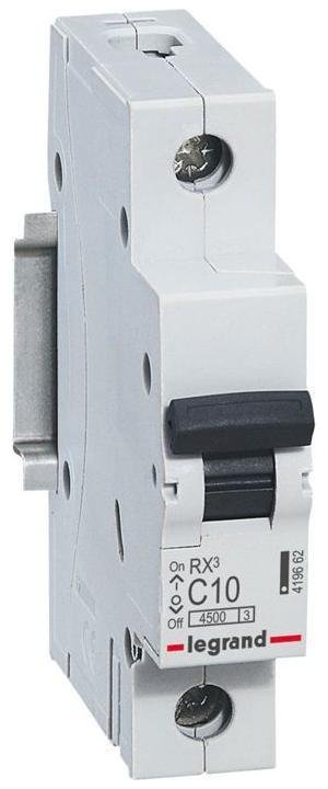 Legrand 419662 Выключатель автоматический модульный 1п C 10А 4.5кА RX3 ИЭК Leg