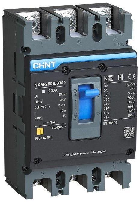 CHINT 844333 Выключатель автоматический 3п 250А 50кА NXM-250H (R)