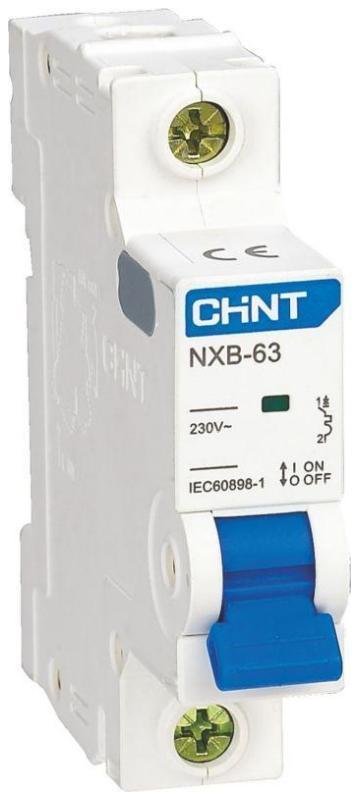 CHINT 814008 Выключатель автоматический модульный 1п C 1А 6кА NXB-63 (R)