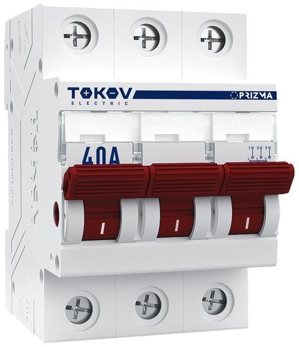 TOKOV electric TKE-PZ60-MDSI-3-40 Выключатель нагрузки модульный 3п 40А PRIZMA