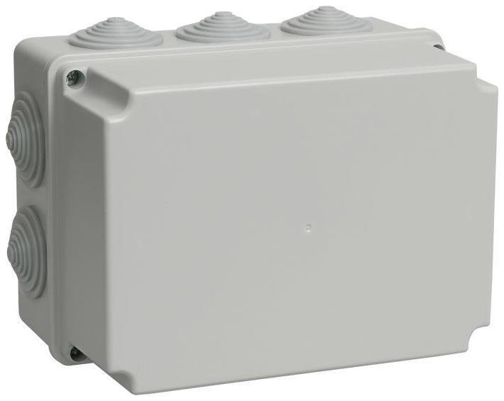 IEK UKO10-190-140-120-K41-44 Коробка распаячная ОП 190х140х120 IP44 КМ41245 (10 каб.ввод.)