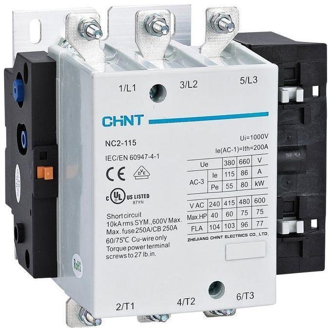 CHINT 671433 Контактор NC2-115 115А кат. 220-240В AC AC-3 (R)