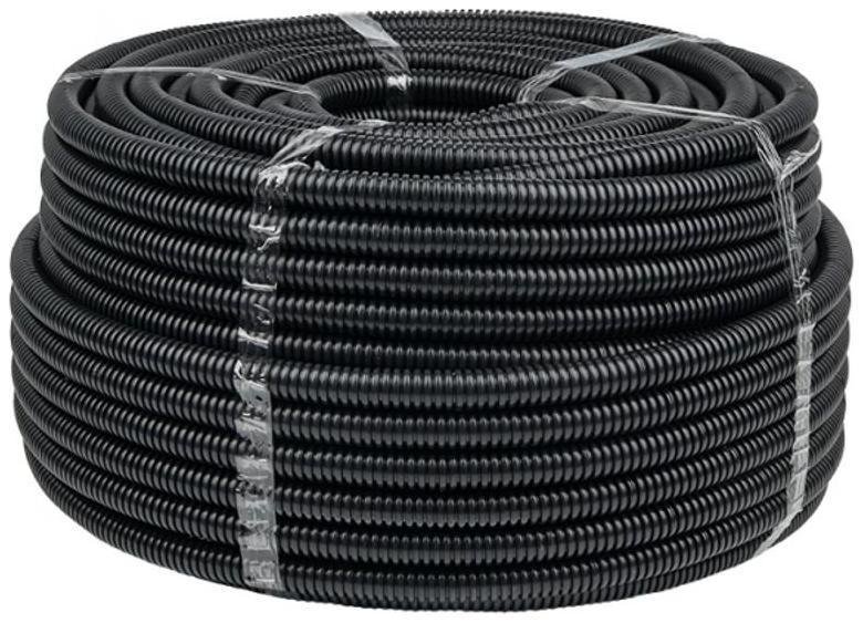 EKF FRHF-20 Труба гофр. FRHF с зондом d20мм (100м) черная Plast PROxima [в упаковке 100, цена за 1 м]