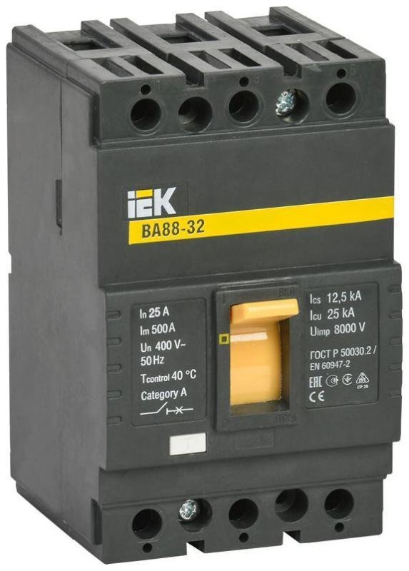 IEK SVA10-3-0025 Выключатель автоматический 3п 25А 25кА ВА 88-32 KARAT