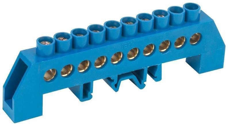 IEK YNN10-812-10DP-K07 Шина нулевая в комб. DIN-изол. "Стойка" ШНИ-8х12-10-КС-С