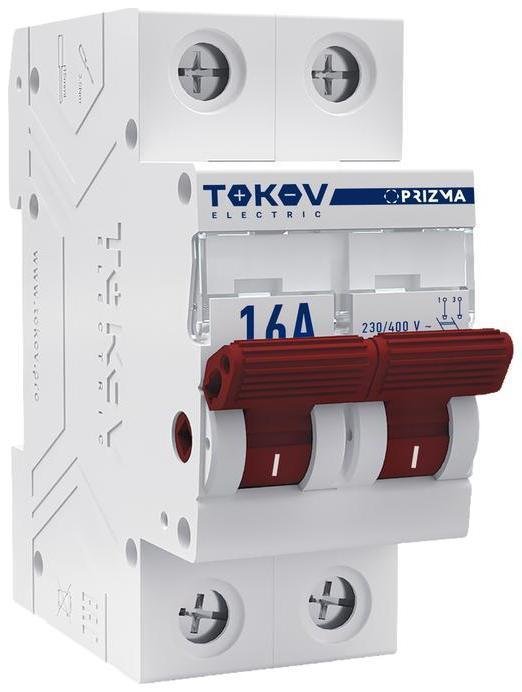 TOKOV electric TKE-PZ60-MDSI-2-16 Выключатель нагрузки модульный 2п 16А PRIZMA