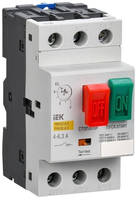 IEK DMS11-D63 Пускатель ПРК32-6.3 In6.3А Ir4-6.3А Ue 660В KARAT