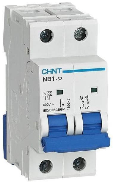 CHINT 179665 Выключатель автоматический модульный 2п C 40А 6кА NB1-63 (R)