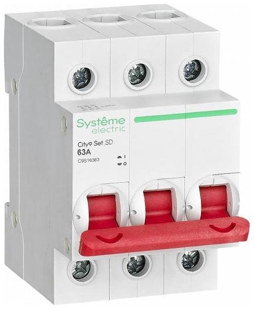 Systeme Electric C9S16363 Выключатель нагрузки 3п 63А 400В City9 Set SE