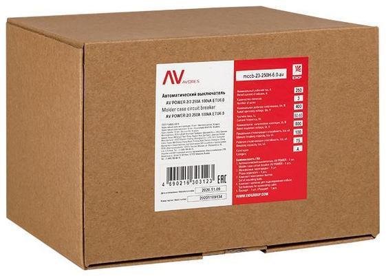 EKF mccb-23-250-6.0-av Выключатель автоматический 3п 250А 50кА AV POWER-2/3 ETU6.0 AVERES