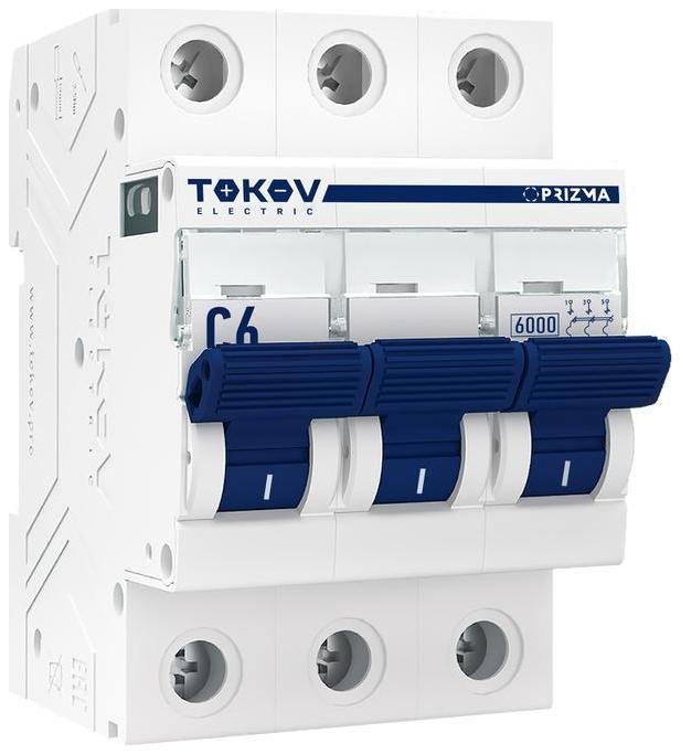 TOKOV electric TKE-PZ60-MCBI-3-6-C Выключатель автоматический модульный 3п C 6А 6кА PRIZMA
