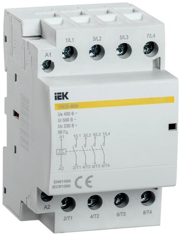 IEK MKK21-25-40 Контактор модульный КМ25-40М AC/DC KARAT