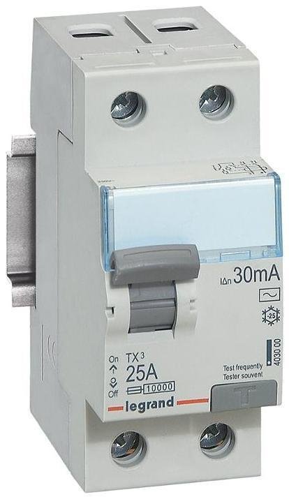 Legrand 403000 Выключатель дифференциального тока 2п 25А 30мА тип AC TX3 ИЭК Leg