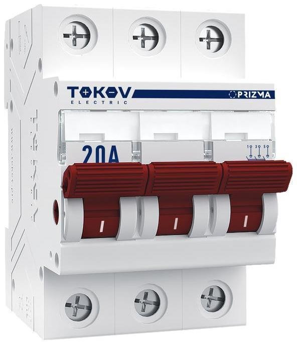 TOKOV electric TKE-PZ60-MDSI-3-20 Выключатель нагрузки модульный 3п 20А PRIZMA