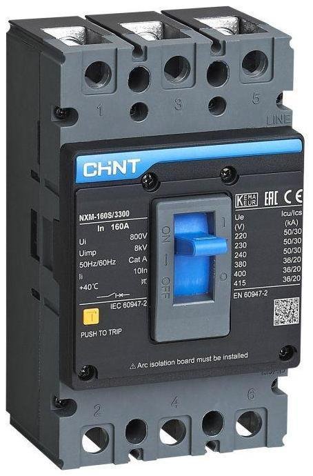 CHINT 844326 Выключатель автоматический 3п 125А 35кА NXM-160S (R)