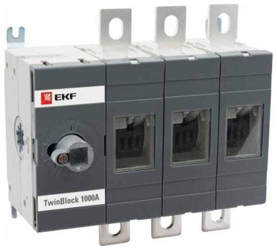 EKF tb-s-1000-3p Рубильник 3п 1000А без рукоятки управления TwinBlock PROxima
