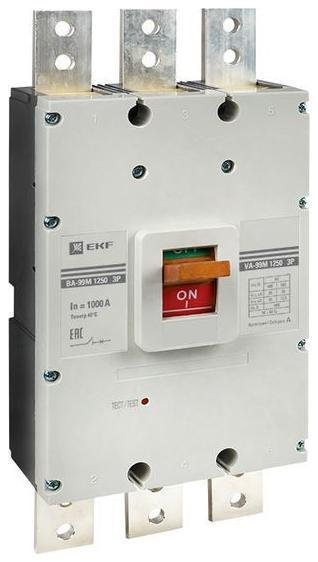 EKF mccb99-1250-1000m Выключатель автоматический 3п 1250/1000А 35кА ВА-99М PROxima