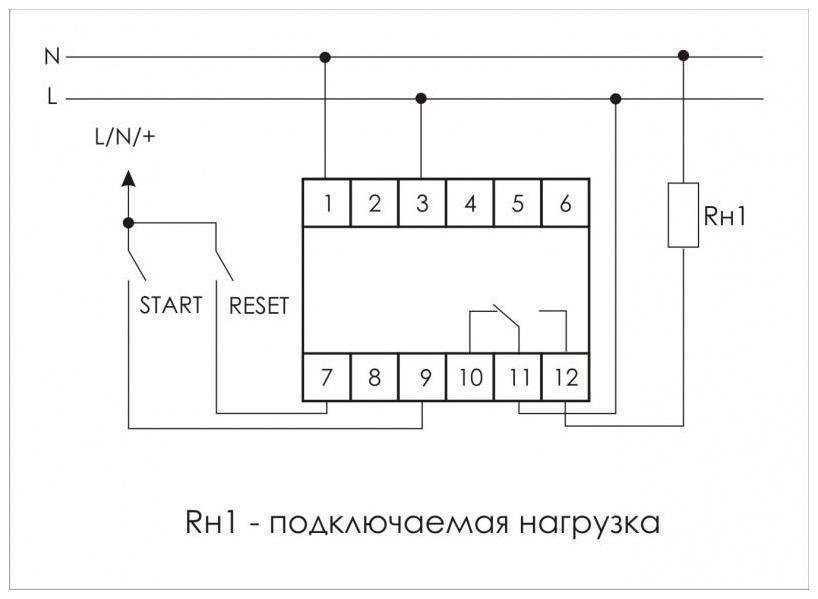 Евроавтоматика F&F EA02.001.013 Реле времени PCS-516 8А 230В 1 перекл. IP20 многофункц. вход: START/RESET монтаж на DIN-рейке (аналог РВО-1М) F&F