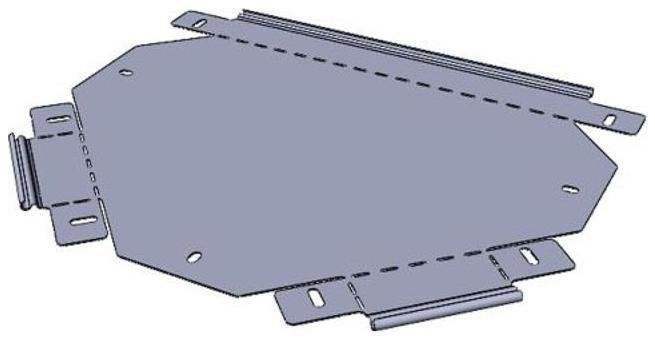EKF t10010007-FL Ответвитель Т-образный 100x100 мм (плоский)