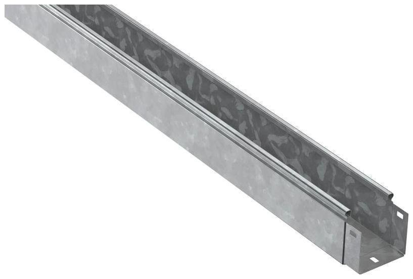 IEK CLN10-080-100-100-3-M-HDZ ESCA Лоток неперфорированный 80х100х3000-1,0 HDZ [в упаковке 12, цена за 1 м]