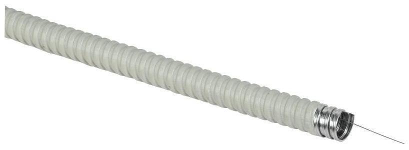 IEK CMP21-012-K41-050 Металлорукав Р3-ЦПнг-12 (50м) в ПВХ изоляции с протяжкой серый [в упаковке 50, цена за 1 м]