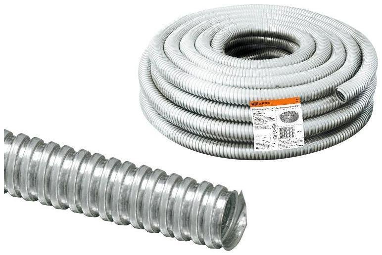 TDM electric SQ0403-0312 Металлорукав Р3-Ц-Х 12 без протяжки (50м) [в упаковке 50, цена за 1 м]