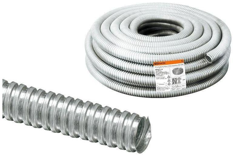 TDM electric SQ0403-0318 Металлорукав Р3-Ц-Х 18 без протяжки (50м) [в упаковке 50, цена за 1 м]