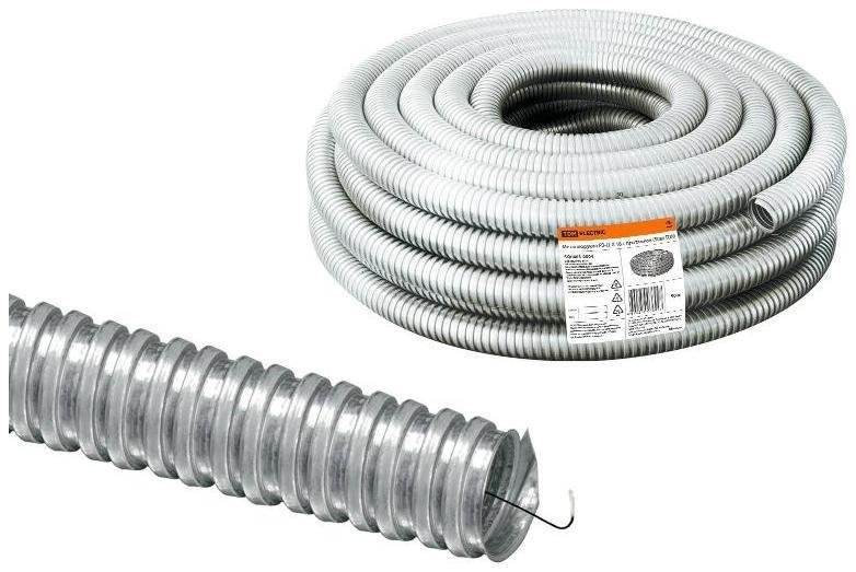 TDM electric SQ0403-0004 Металлорукав Р3-Ц-Х 18 (50м) с протяжкой [в упаковке 50, цена за 1 м]