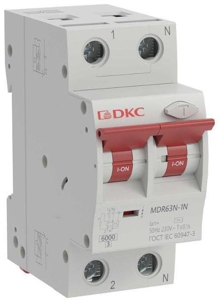 DKC MDR63N-1N2C63-A Выключатель автоматический дифференциального тока АВДТ YON max MDR63N 1п+N 63A C 30mA 6kA тип A
